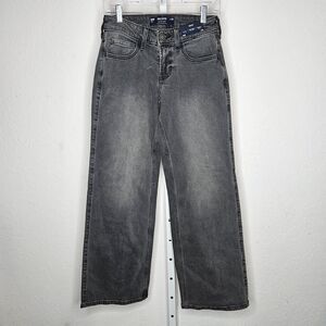 Hollister‎ Low Rise Baggy Jeans Gray Wash Denim Vintage Stretch Wide Leg 23R NWT